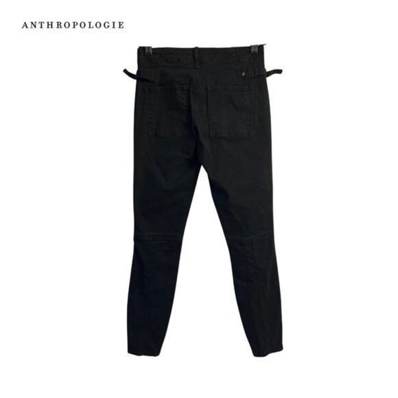 Anthropologie Black Slim Utility Cargo Pants Size 26 - Picture 2 of 10